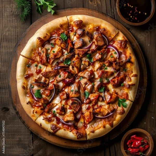 Obraz BBQ Chicken Pizza