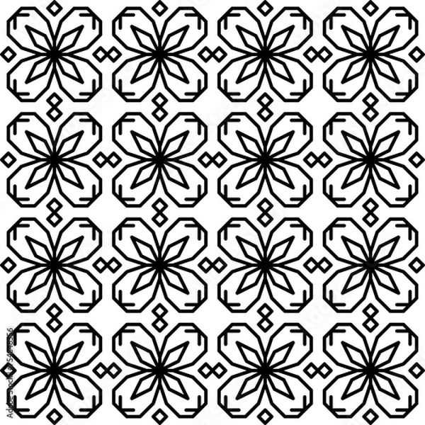 Fototapeta Vector Geometric Seamless Patterns Collection