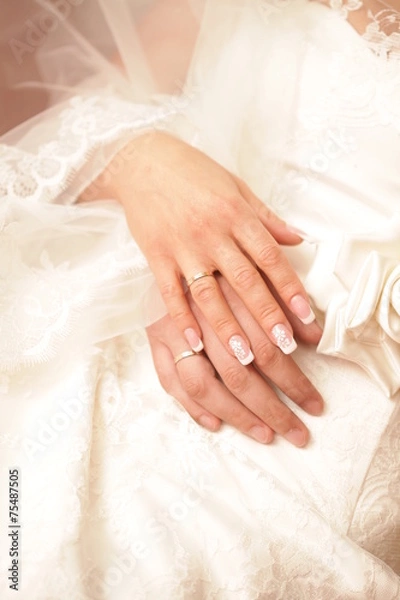 Obraz руки молодоженов