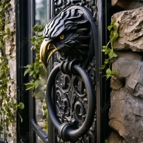 Obraz knocker with lion