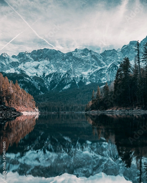 Fototapeta Berglandschaft Eibsee