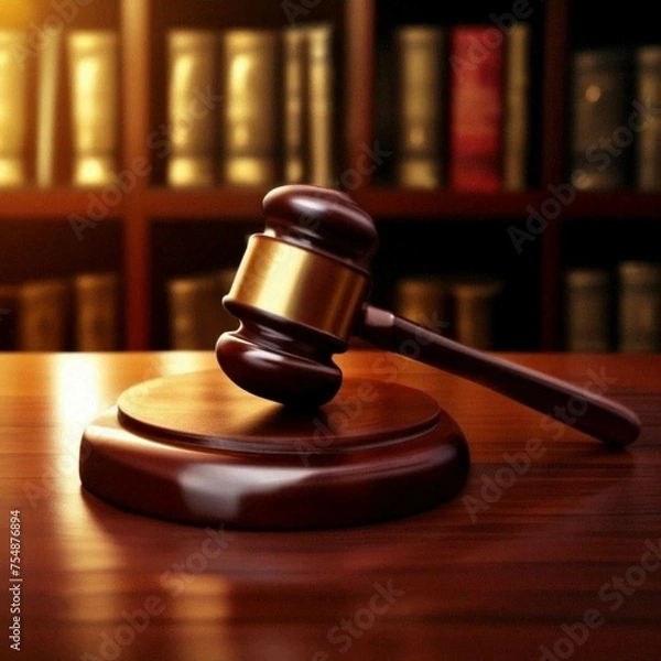 Obraz gavel and books