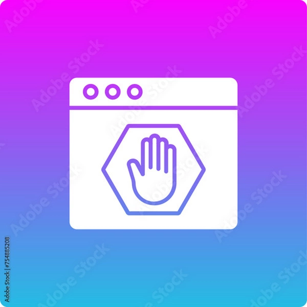 Fototapeta Ad Blocker Icon