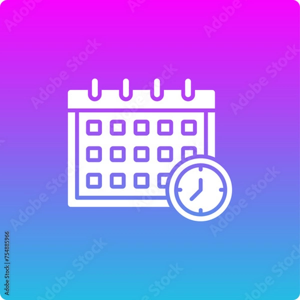 Fototapeta Deadline Icon