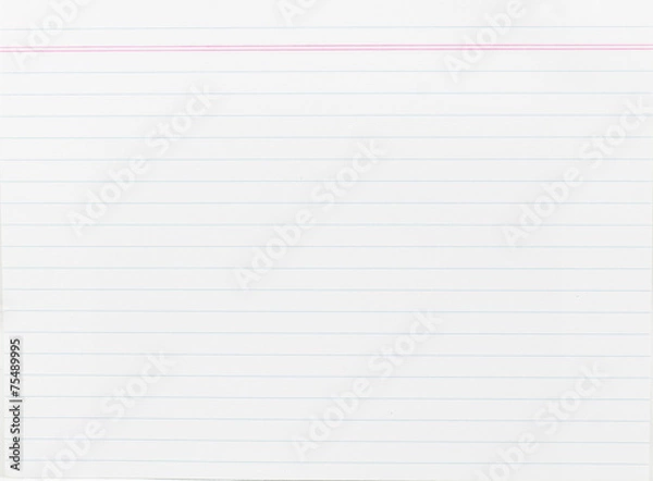 Obraz Blank notepaper with line