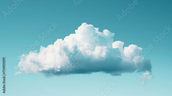 Fototapeta 구름 하나, 하늘에 떠 있는 구름, 하얀 구름 하나, 하얀 구름, 맑은 날씨, 아름다운 하늘, 아름다운 구름