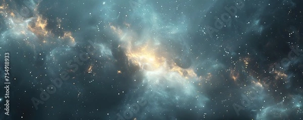 Fototapeta abstract background with Blue and gold particle. Christmas Golden light shine particles bokeh on navy blue background. Gold foil texture. Sparkle Texture.