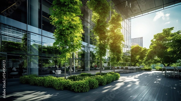 Fototapeta Office in a city