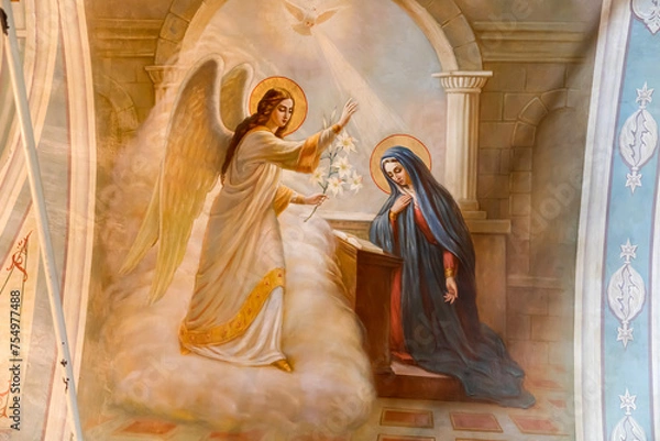 Obraz Annunciation. The fresco