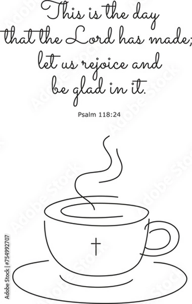 Obraz Psalm text This is the day which the LORD hath made We will rejoice and be glad in it printable