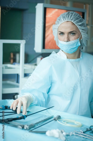 Obraz young female surgeon