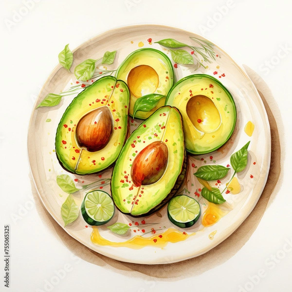 Obraz avocado on plate