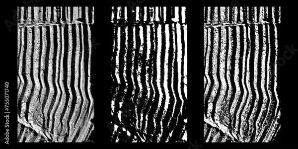 Obraz Black and white surface with a vintage rough texture