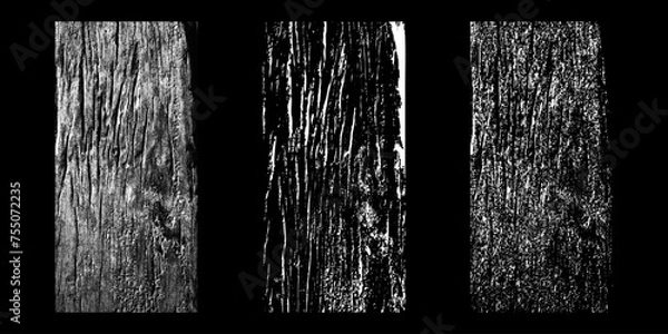 Obraz Black and white surface with a vintage rough texture