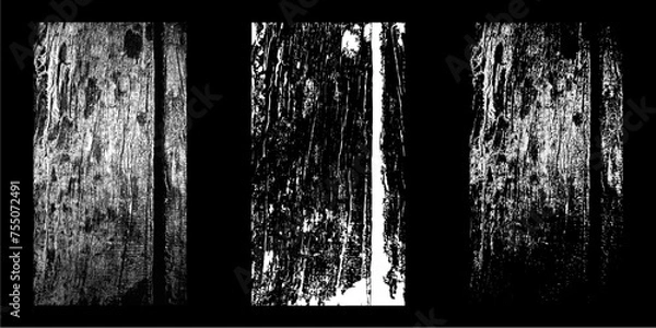 Obraz Black and white surface with a vintage rough texture
