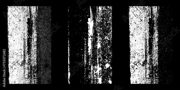 Obraz Black and white surface with a vintage rough texture