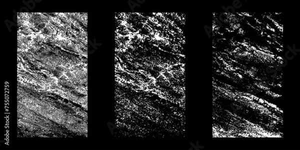 Obraz Black and white surface with a vintage rough texture