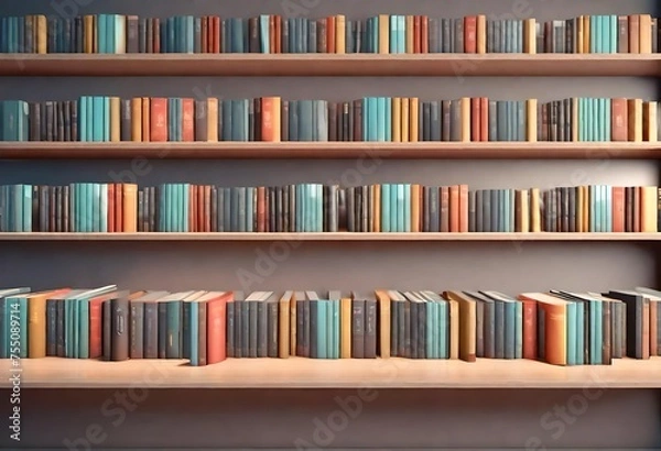 Obraz books in a library