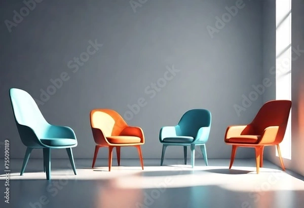 Obraz two chairs in a row