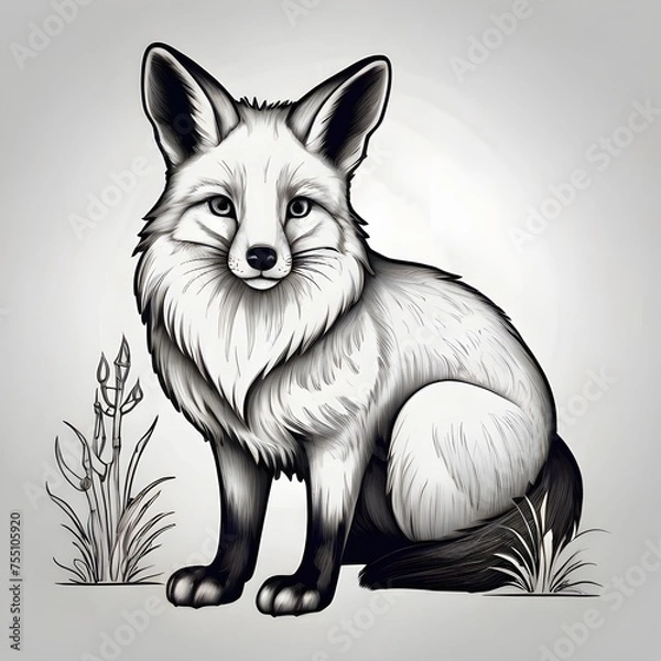Fototapeta  cat sketch