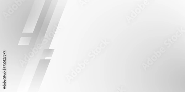 Fototapeta White and gray speed geometric background with modern concept design. vector illustration