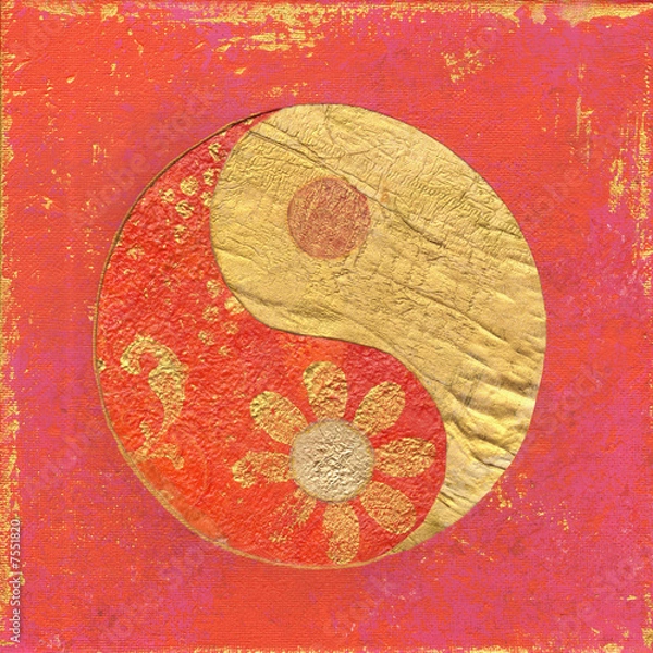 Obraz Malerei Ying und Yang