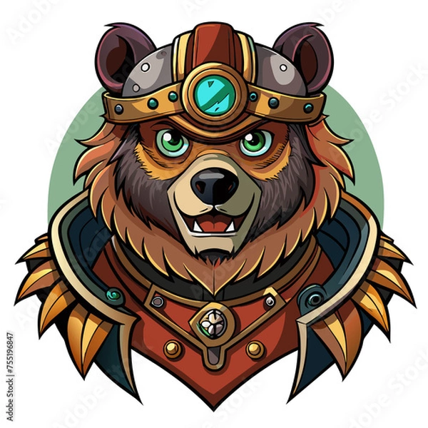 Obraz Steampunk Warrior Bear