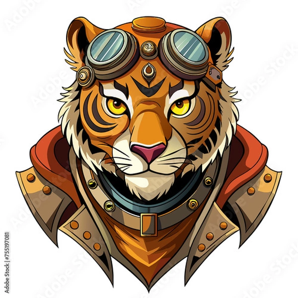 Obraz Steampunk Tiger Warrior