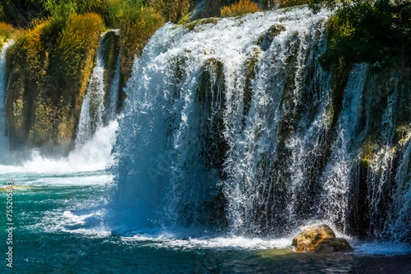 Obraz Jeziora plitvickie - wodospad