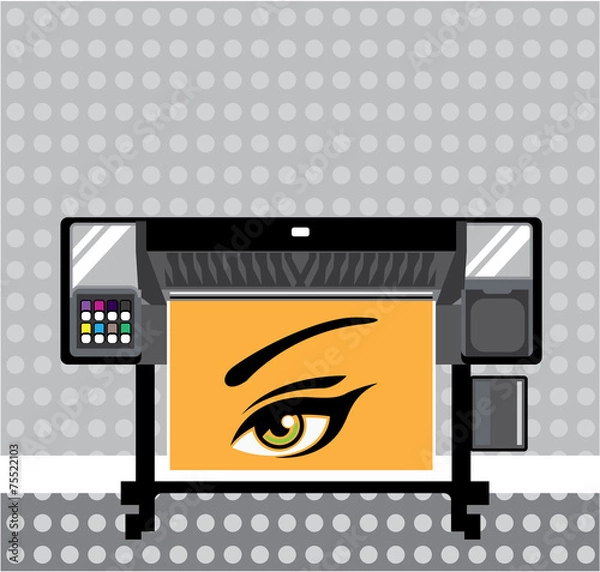 Fototapeta Large Format Printer