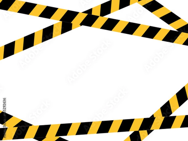 Obraz Police line illustration on transparent background. Flat design. 