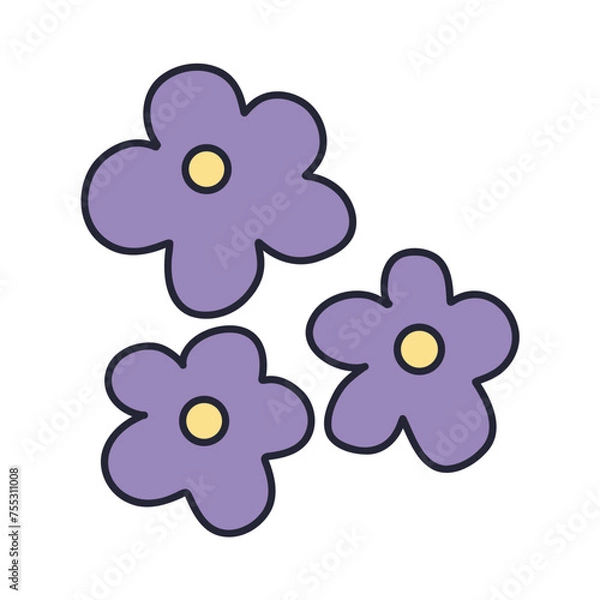 Fototapeta Doodle cute handdrawn element icon