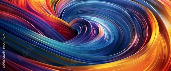 Obraz Abstract Colorful Swirl Background