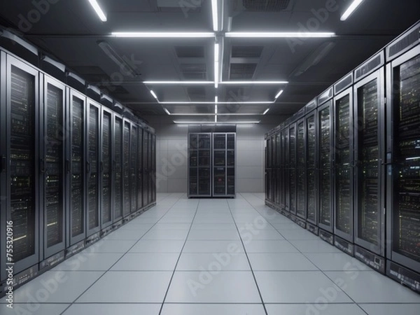 Fototapeta セキュリティの高いサーバールーム