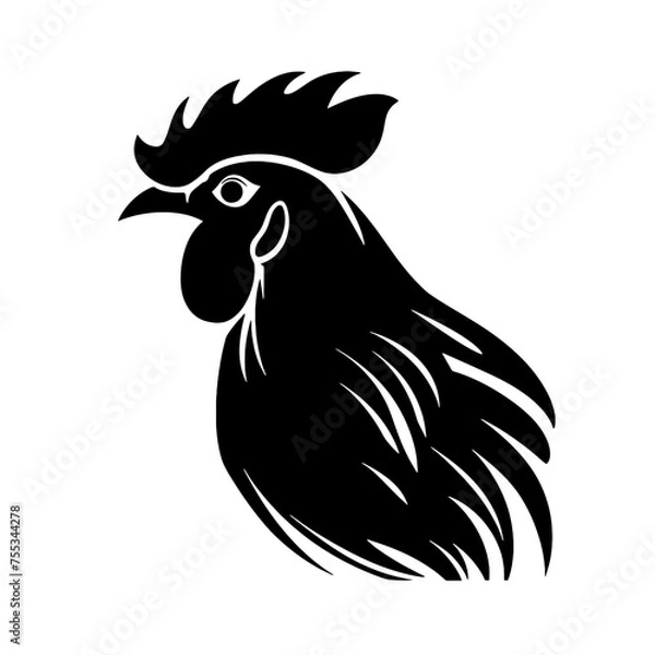 Obraz rooster  Silhouette  