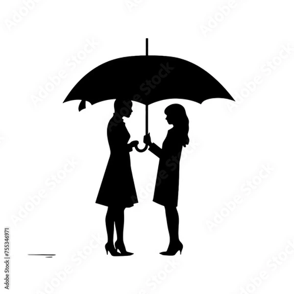 Fototapeta person with umbrella