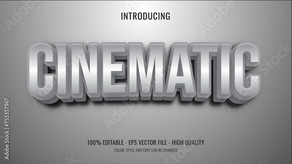 Obraz Cinematic editable text effect