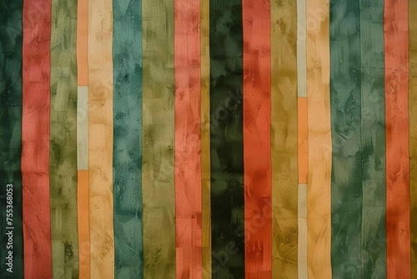Fototapeta A composition of alternating vertical stripes in earth tones, evoking the rhythm and balance of nature