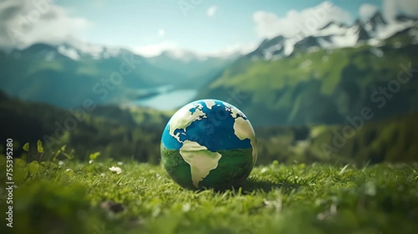 Obraz Climate Action depicts efforts to mitigate climate change through visuals