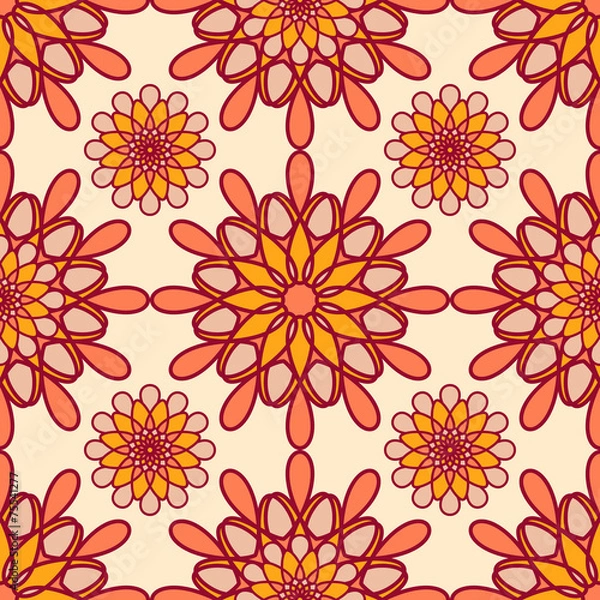 Fototapeta Abstract seamless pattern. Vector illustration