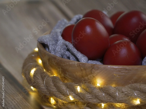 Obraz eggs and candle