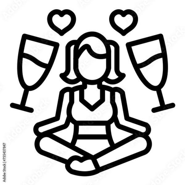 Fototapeta Vector Design Cheers Aura Icon Style