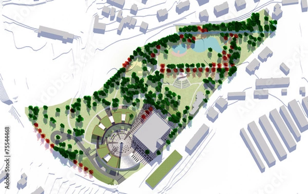 Fototapeta Architecture model