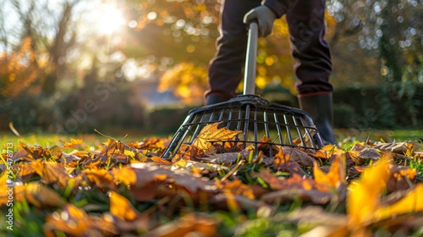 Obraz Gardener at work, Generative AI