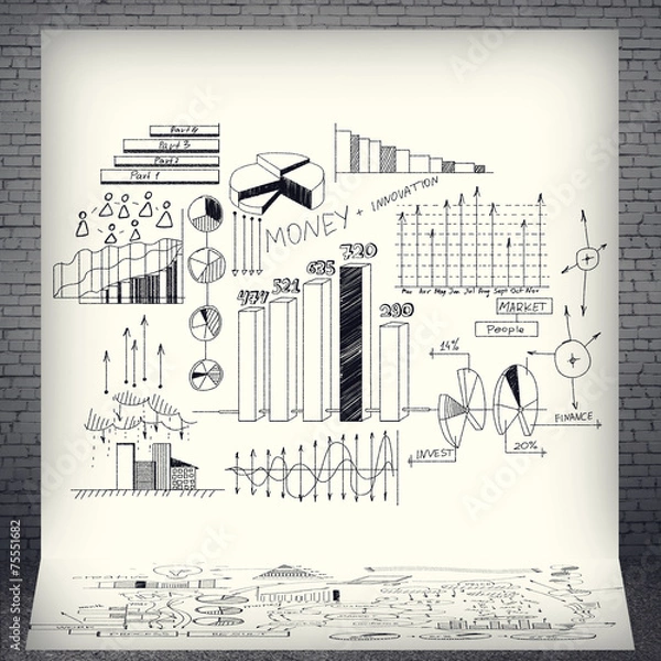 Fototapeta Business strategy presentation