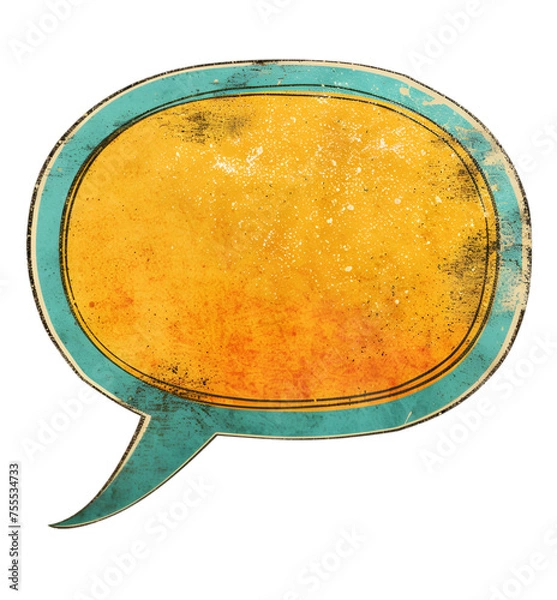 Fototapeta Speech Bubble Illustration Isolated on White Background