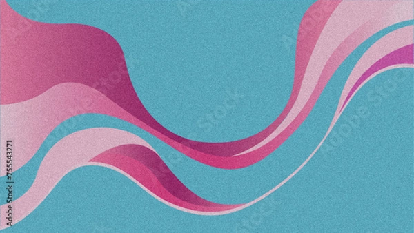 Obraz background waves abstract curve pink , blue