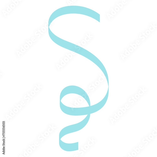 Fototapeta Curly Ribbon Element