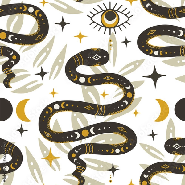 Obraz seamless pattern with snake
