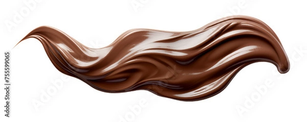 Fototapeta A smear of the tasty milk chocolate paste.